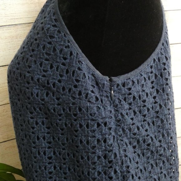 LUCKY BRAND Blue Halter top Dress Size Medium - Picture 3 of 10